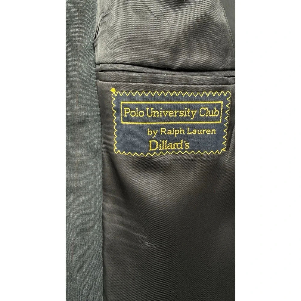 Polo University Club Ralph Lauren Blazer‎ Men L Blue Wool USA Made Dillard's